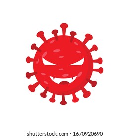 Vector illustratition coronavirus or covid-19 virus infection. 2019-nvoc virus. corona virus microbe. corona virus danger, corona cell. disense outbreak. novel coronavirus 2019