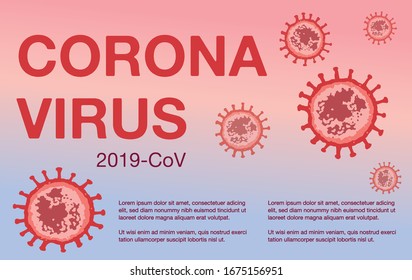 Vector illustratition coronavirus or covid-19 virus infection. 2019-nvoc virus. corona virus microbe. corona virus danger, corona cell. disense outbreak.Stop COVID-19 coronavirus outbreak vector