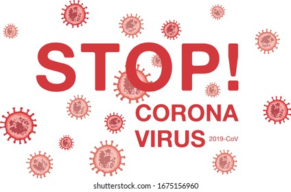 Vector illustratition coronavirus or covid-19 virus infection. 2019-nvoc virus. corona virus microbe. corona virus danger, corona cell. disense outbreak.Stop COVID-19 coronavirus outbreak vector