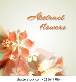 vector illustrator of Abstract artistic Background with yellow floral element
