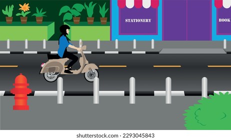 vector illustrator background for animation