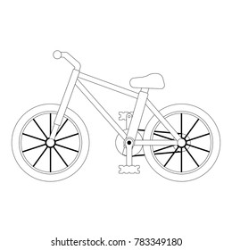 Vectoral Road Bike Line Art Illustration Stock Vector (Royalty Free ...