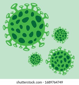 Vector illustrator coronavirus, COVID-19 virus illustrations concept,  concept COVID-19.