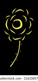 Vektorgrafik-Illustrator mit floraler Pflanzenart