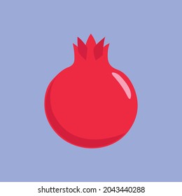 Vektorgrafik-Fruchtsymbol Pomegranat