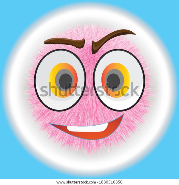 Vector Illustrator Funny Hairy Cartoon Design Stock Vector Royalty Vector Illustrator Funny Hairy Cartoon Design Stock Vector Royalty