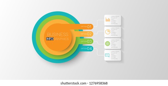 vector illustrator Infographic Timeline design with icons. Infographics for business concept.
