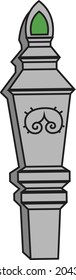 vector illustrator islam tomb rest