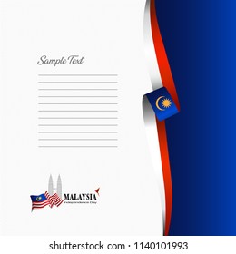 Vector Illustrator Kuala lumpur city in Malaysia. art element, sign, design card.