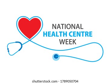 vector illustrator national health center week poster design