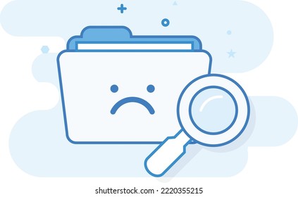 Vector illustrator Oops, not found for web 