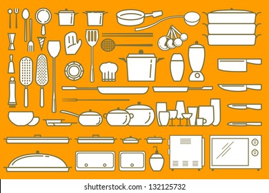 Vector illustrator for present cooking element / Food element / -