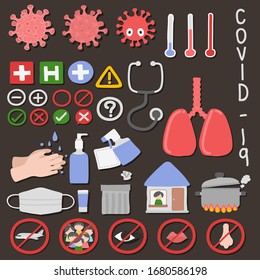 Vector Illustrator of Protect Yourself From Coronavirus COVID-19