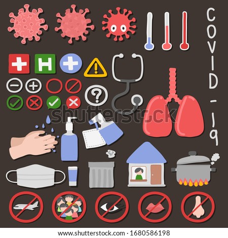 Vector Illustrator of Protect Yourself From Coronavirus COVID-19