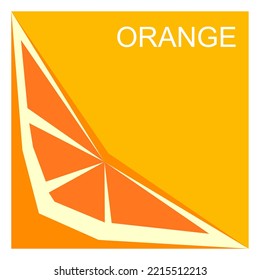 Ilustración vectorial de un cítrico de corte 
