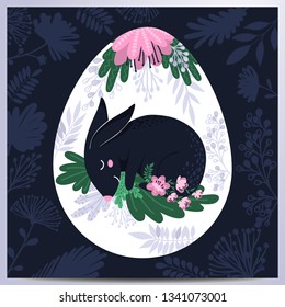 vector illustrayion with bunny