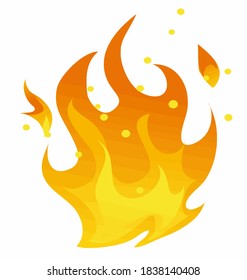 Vector Illustrion Of  a Flame