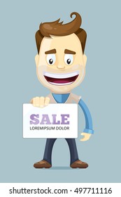 vector illustrration of Businessman,employee concept design on dark background