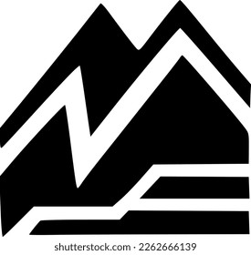 vector illustrtion of icon mountain