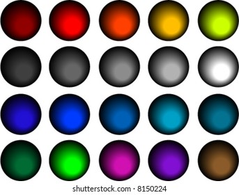 vector illustrtion of web buttons