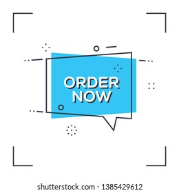 Vector Illusttration Of Order Now Concept