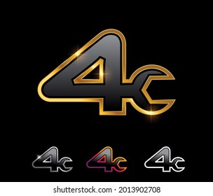 Un conjunto de iluminación vectorial de Monograma Golden Mechanic Número 4