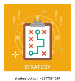 iluminación vectorial de la estrategia, la forma, la salida,

