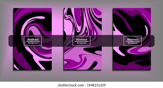 Vector ilustration of abstract purple black liquid background. Suitable for all you need.