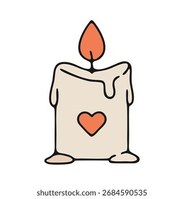 Vela de la ilustración del Vector en la forma
