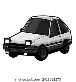Vector ilustration of car isolated,car custom,for t shirt ,for poster and etc