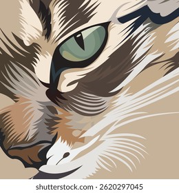 vector ilustration cat design grapich