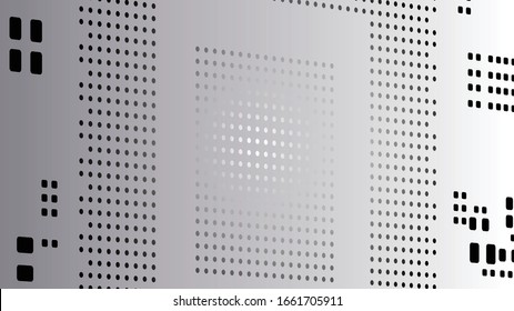vector ilustration. Close-up macro shot of a laser cut stainless steel stencil for solder paste application of printed circuit boards (PCB) for surface mounted (SMT) electronic components