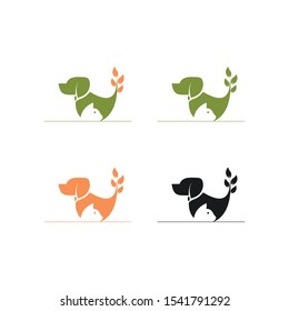 Vector ilustration of a dog and cat on white background