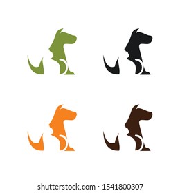 Vector ilustration of a dog and cat on white background