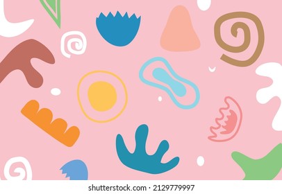 Vector Ilustration of Flat Abstract Shape Background