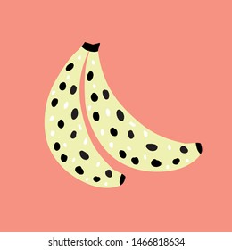 Vector ilustration with handdrawn bananas