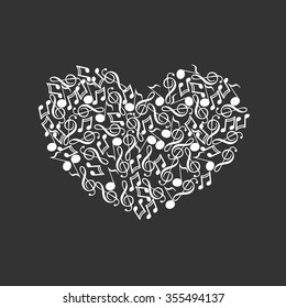 Vector ilustration, inscriptions on T-shirts, logo, mascot, I love music Eurovision
