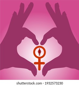 Vector ilustration of International Women's Day