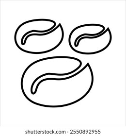 Vector ilustration Line Art Coffee, Design Icon Line Art Coffee