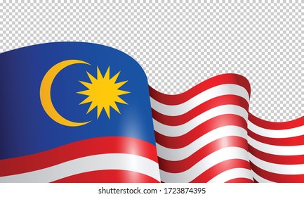 Vector Ilustration Malaysia Flag Waving Flag 库存矢量图（免版税）1723874395