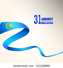 Vector Ilustration of Malaysia INDEPENDENCE DAY and Malaysia flag