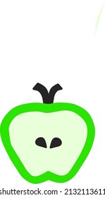 Vector ilustration sketch of apple