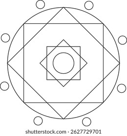 vector imagae line arts mandala desigen illustration eps 10