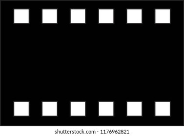 vector image of 35 mm analog photo negative film