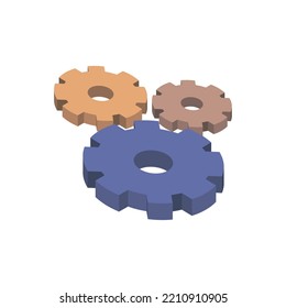 vector image. 3D embossed edge office icons with no background.