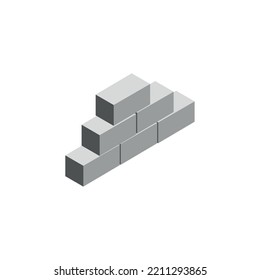 vector image 3d industry icons with white background.