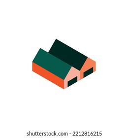 vector image 3d industry icons with white background.