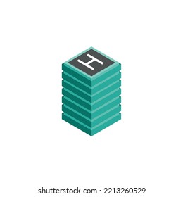 vector image 3d industry icons with white background.