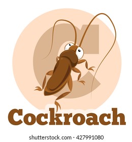 Vector image of the ABC Cartoon Cockroach2