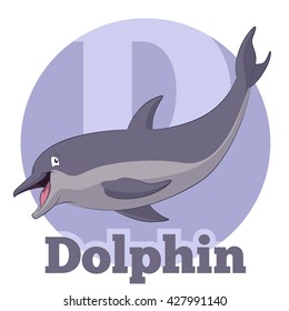 Vector image of the ABC Cartoon Dolphin2